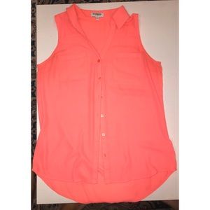 Express - Slim Fit Sleeveless - Bright Pink